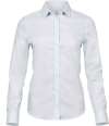 T4025 4025 Tee Jays Ladies Stretch Luxury Long Sleeve Poplin Shirt White colour image